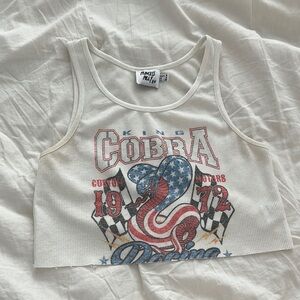 Princess Polly Ivory Ribbed Tank